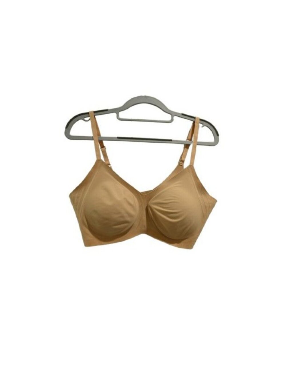 Honey Love Women's Silhouette Smoothing Wireless Bra Bonded Tan Size XL
